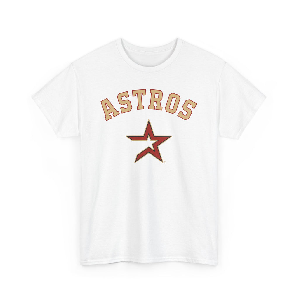 Vintage Astros Unisex Heavy Cotton Tee - Sports Graphic Shirt for Fans