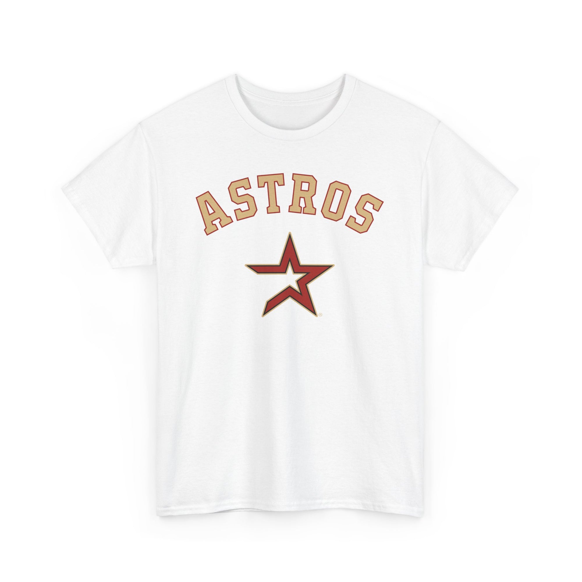 Vintage Astros Unisex Heavy Cotton Tee - Sports Graphic Shirt for Fans