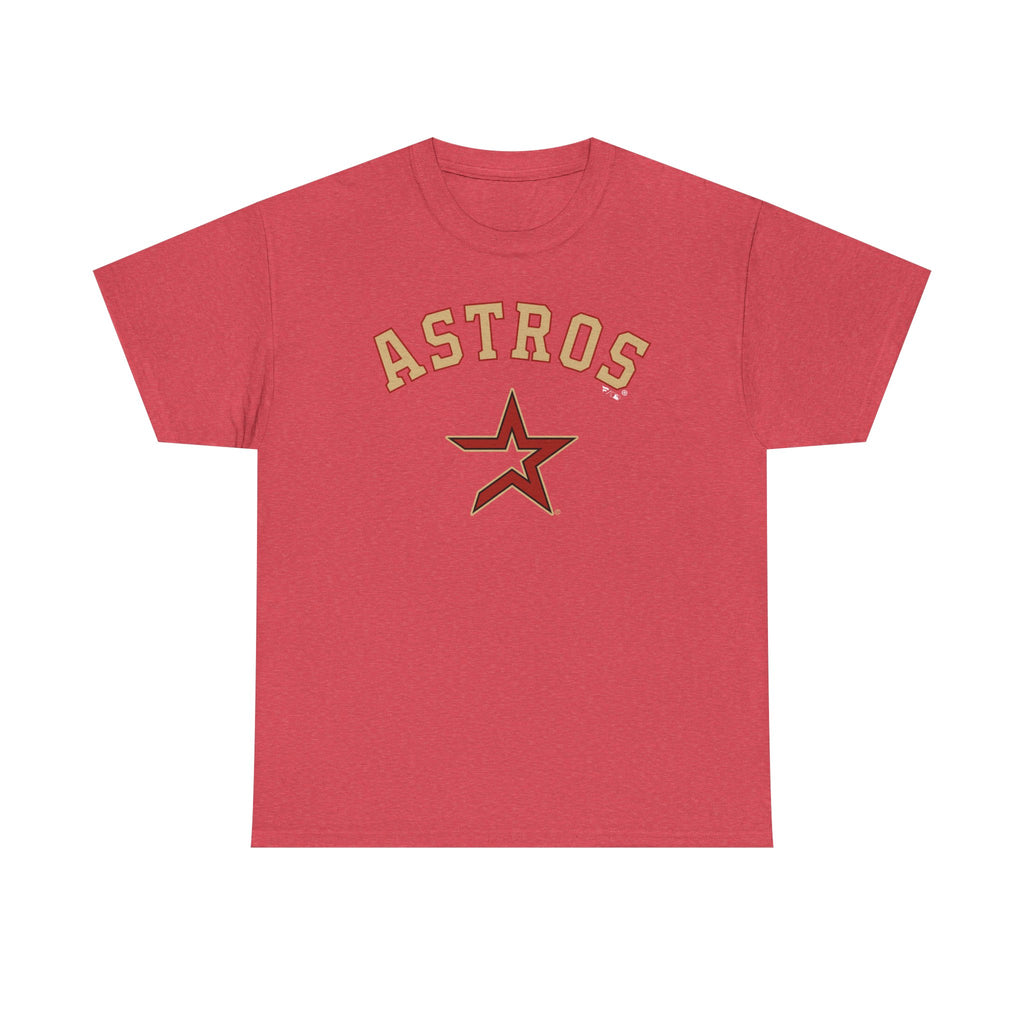 Vintage Astros Unisex Heavy Cotton Tee - Sports Graphic Shirt for Fans
