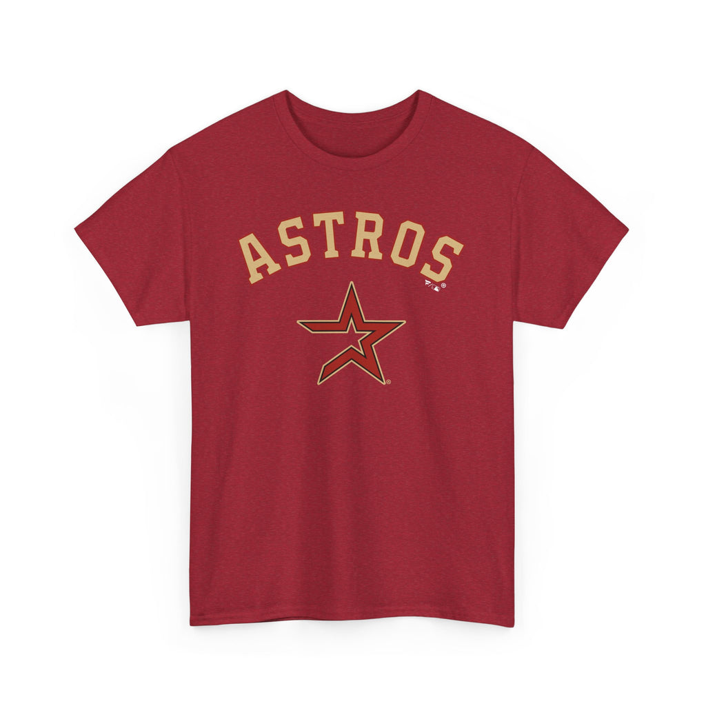 Vintage Astros Unisex Heavy Cotton Tee - Sports Graphic Shirt for Fans