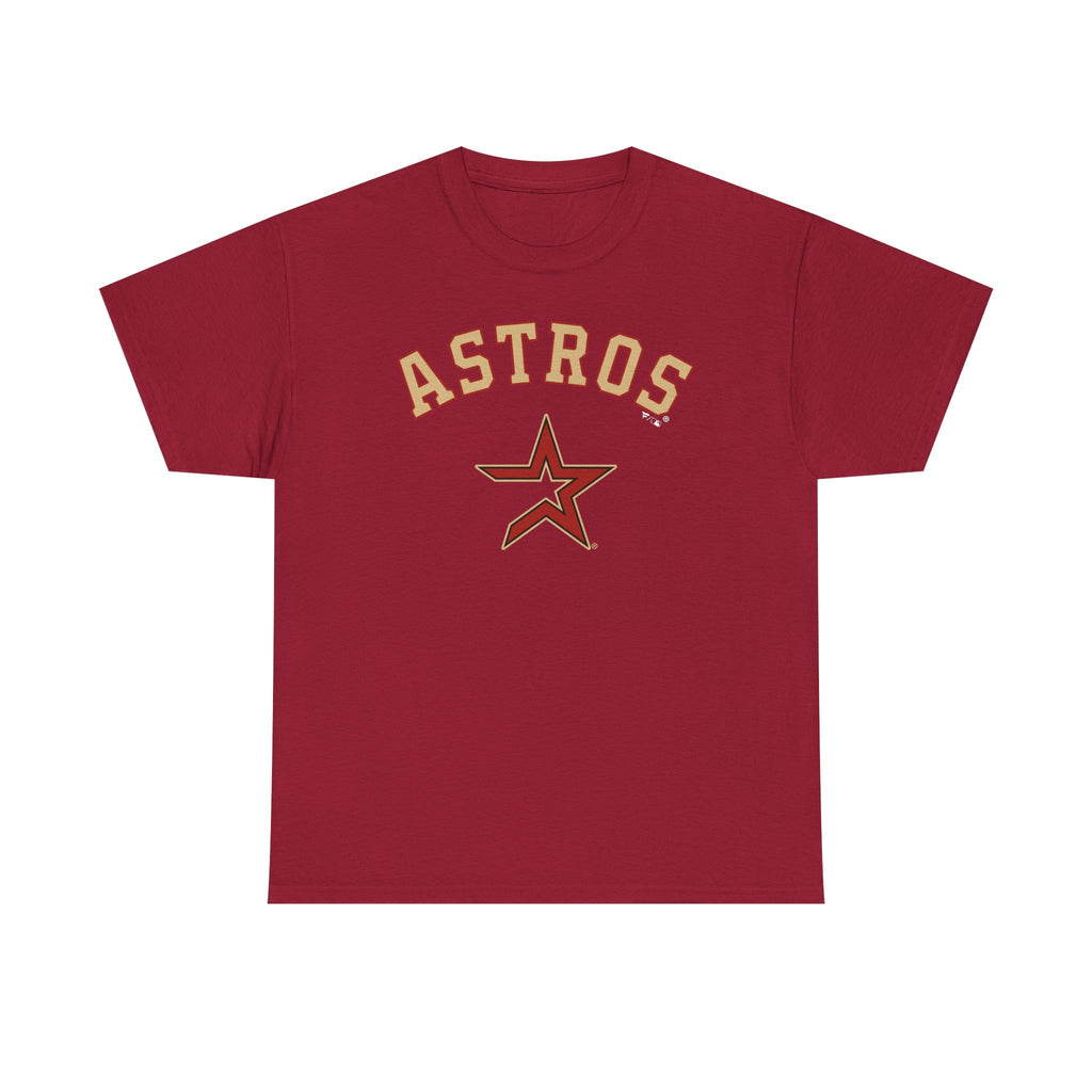 Vintage Astros Unisex Heavy Cotton Tee - Sports Graphic Shirt for Fans
