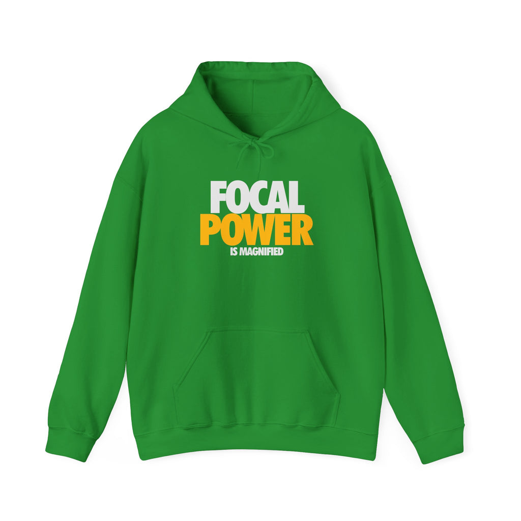 Focal Power Hooded Sweatshirt, Motivational Hoodie, Unisex Apparel, Casual Wear, Gift for Friends, Empowerment Clothing