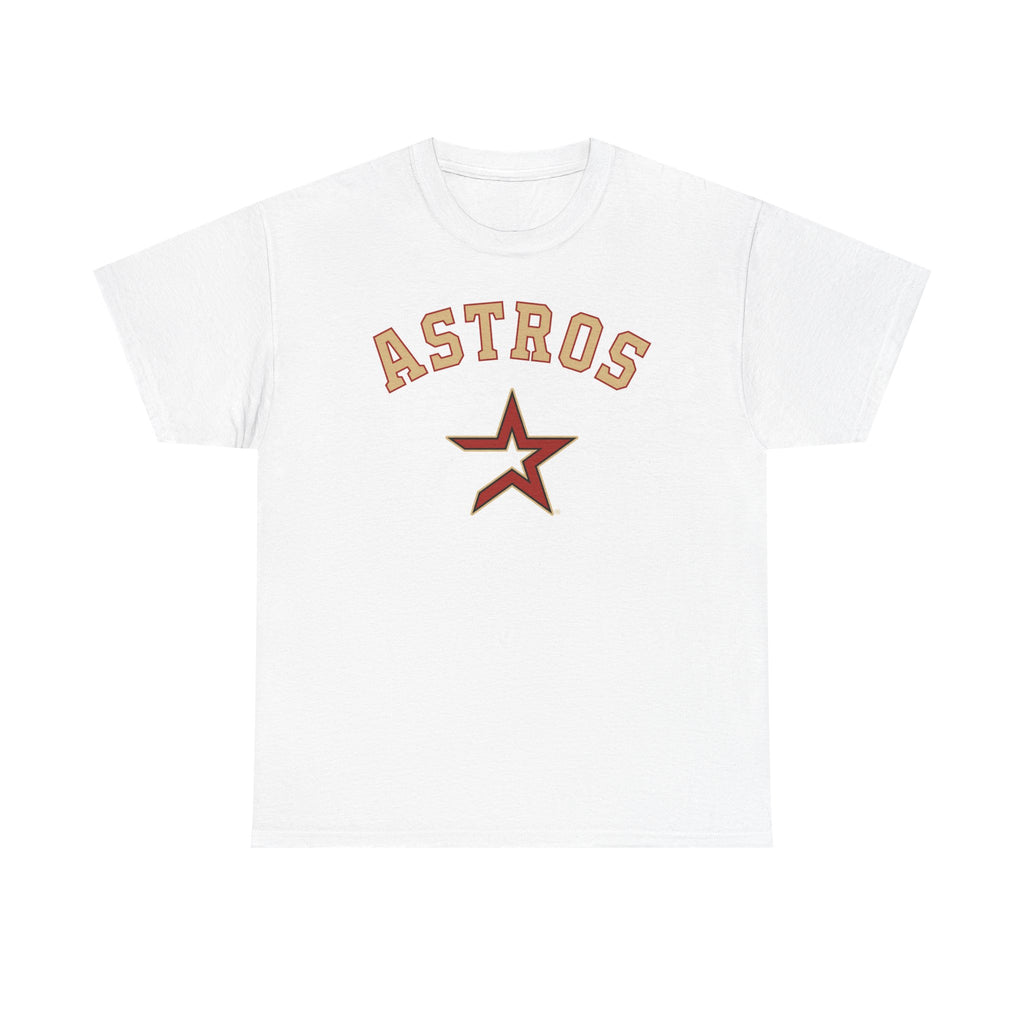 Vintage Astros Unisex Heavy Cotton Tee - Sports Graphic Shirt for Fans