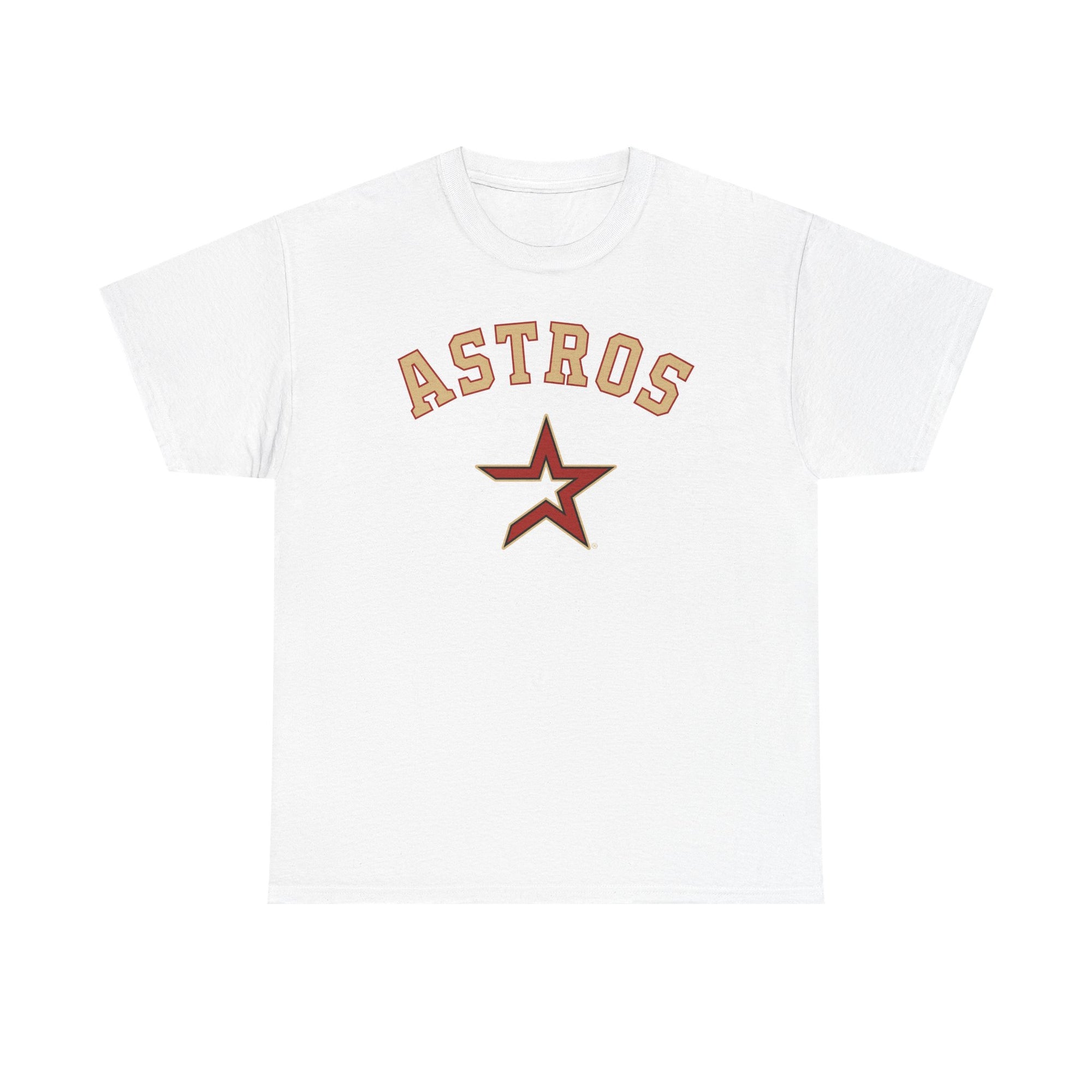 Vintage Astros Unisex Heavy Cotton Tee - Sports Graphic Shirt for Fans