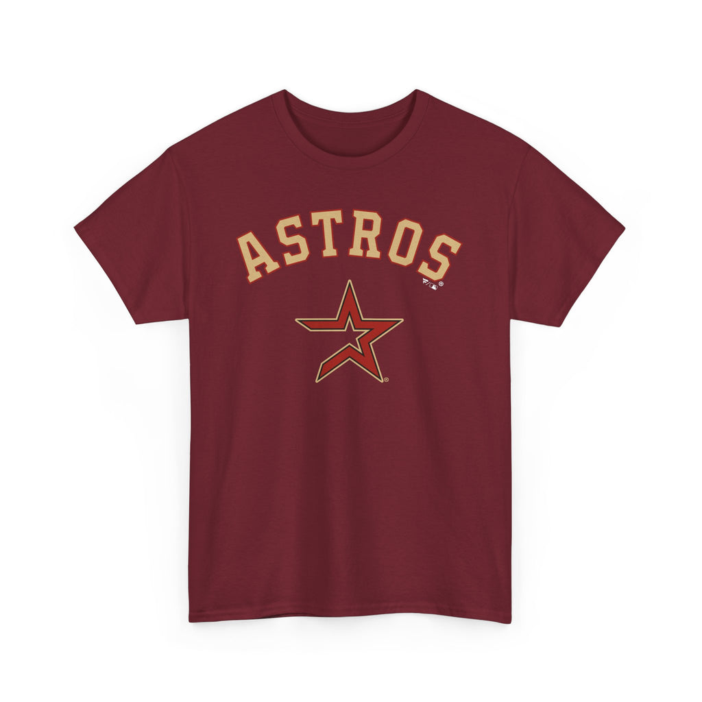 Vintage Astros Unisex Heavy Cotton Tee - Sports Graphic Shirt for Fans