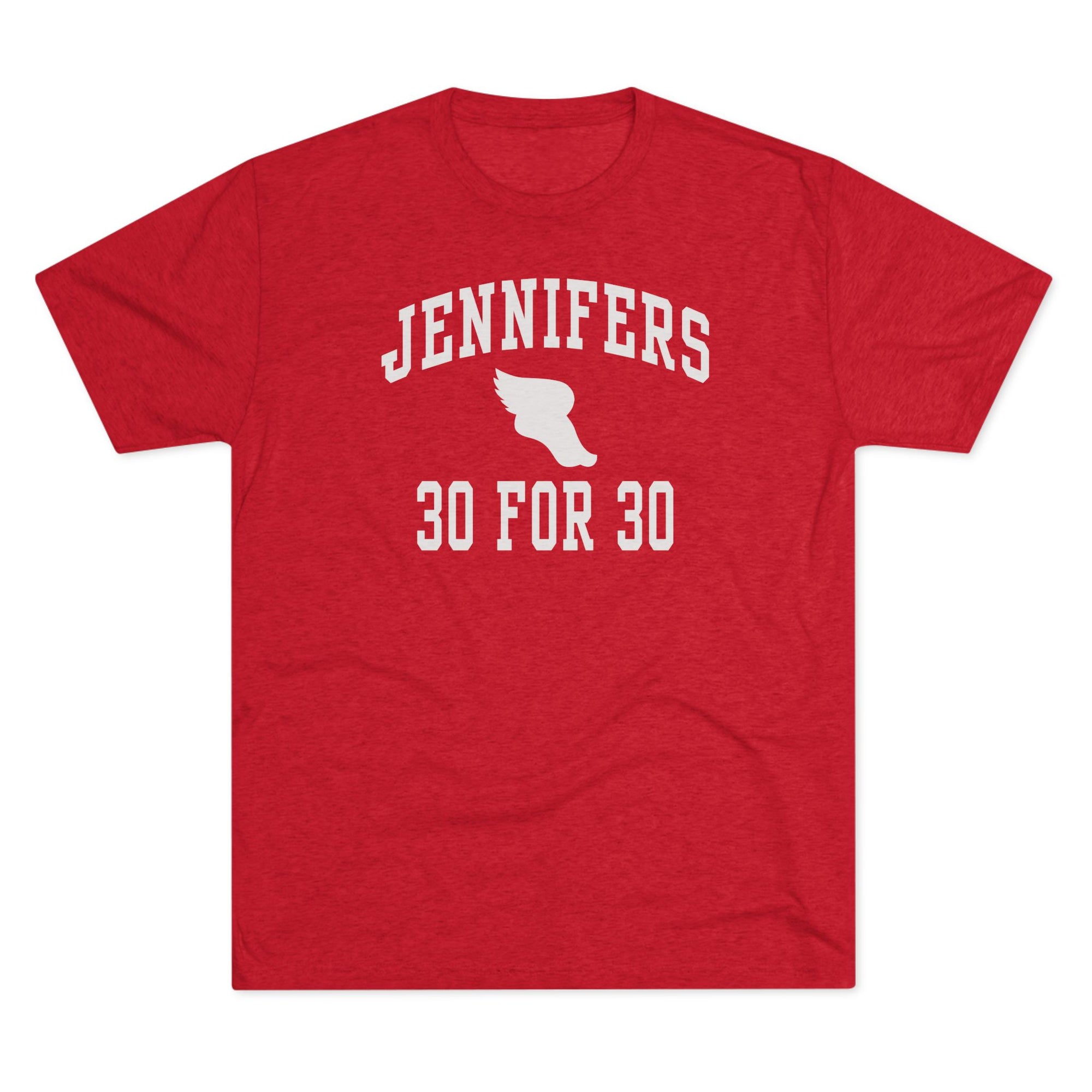 Red Tri-Blend Crew Tee - Perfect for Celebrations, Casual Wear, Birthdays, Gift for Her, Comfortable Everyday Style