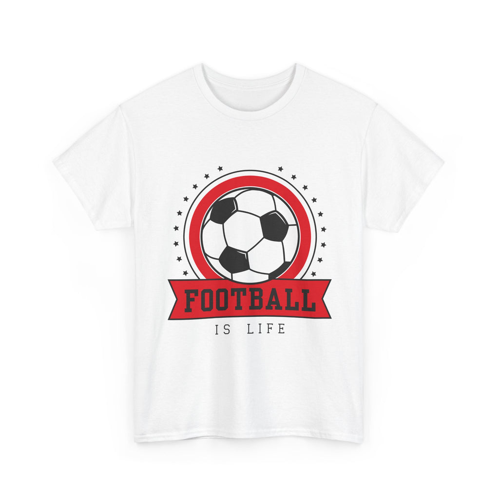 Football Is Life T-Shirt — Retro Soccer Badge Tee for Fans