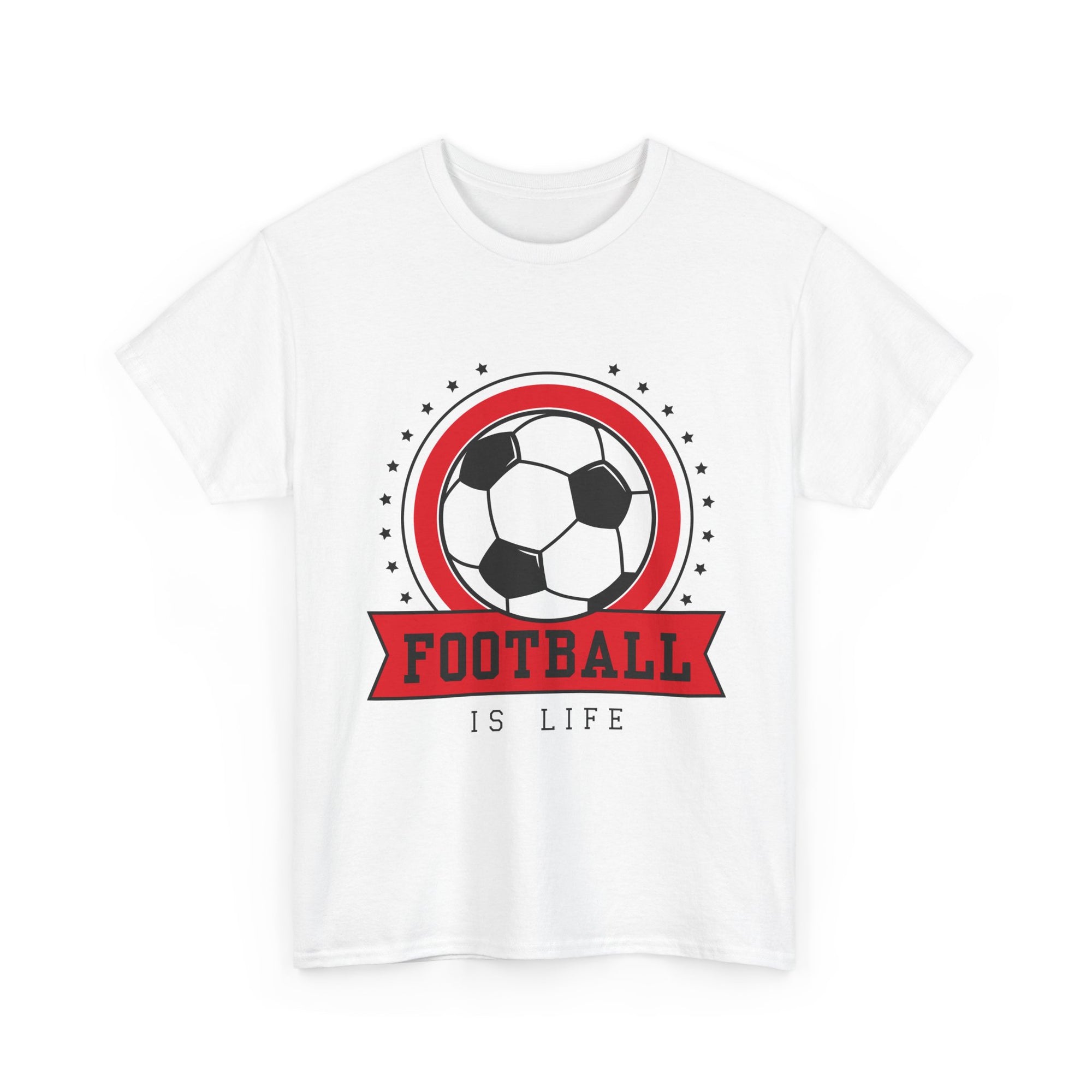 Football Is Life T-Shirt — Retro Soccer Badge Tee for Fans