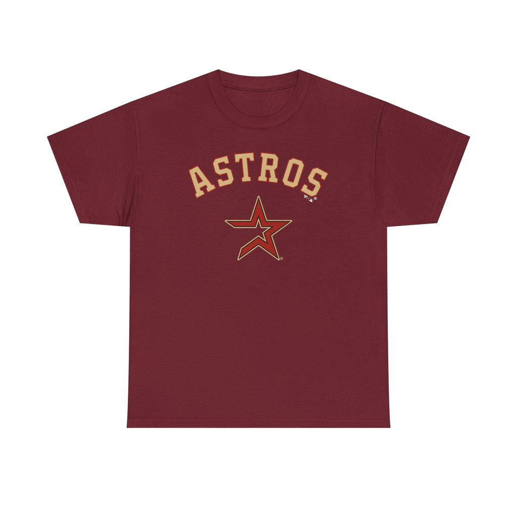 Vintage Astros Unisex Heavy Cotton Tee - Sports Graphic Shirt for Fans