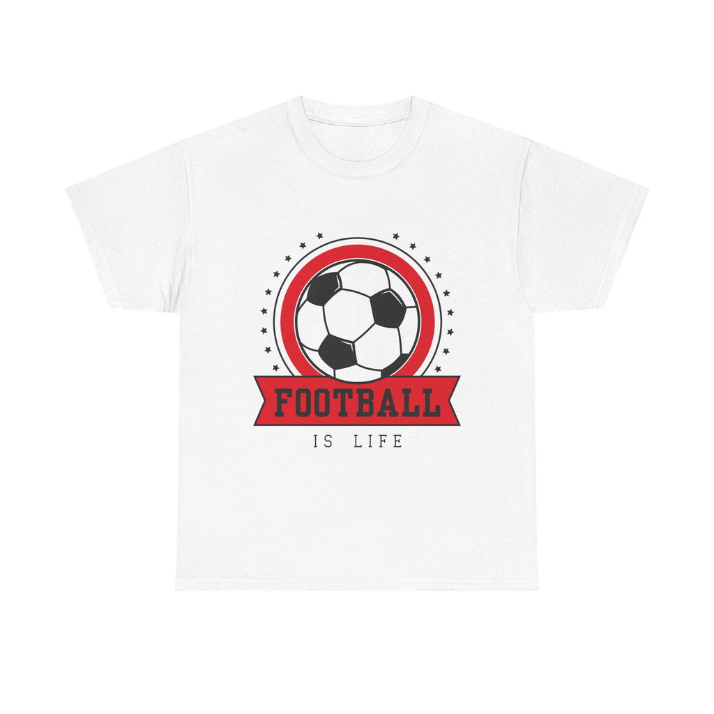 Football Is Life T-Shirt — Retro Soccer Badge Tee for Fans