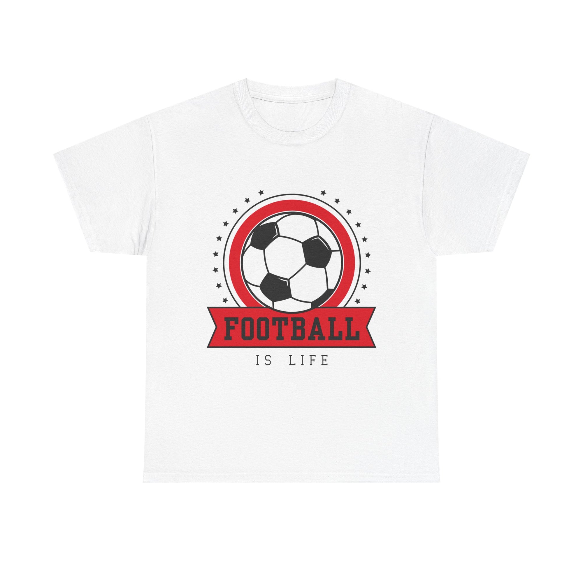 Football Is Life T-Shirt — Retro Soccer Badge Tee for Fans
