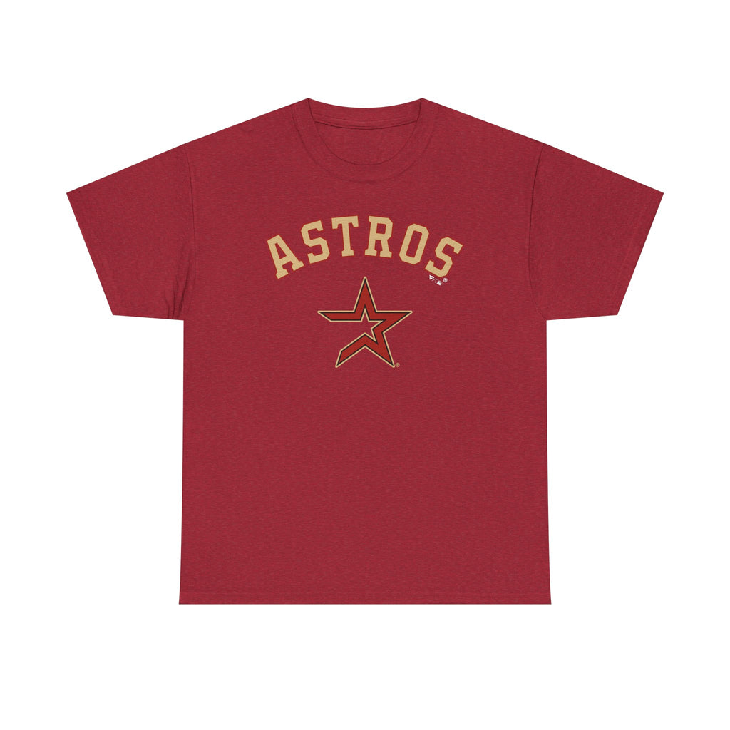 Vintage Astros Unisex Heavy Cotton Tee - Sports Graphic Shirt for Fans