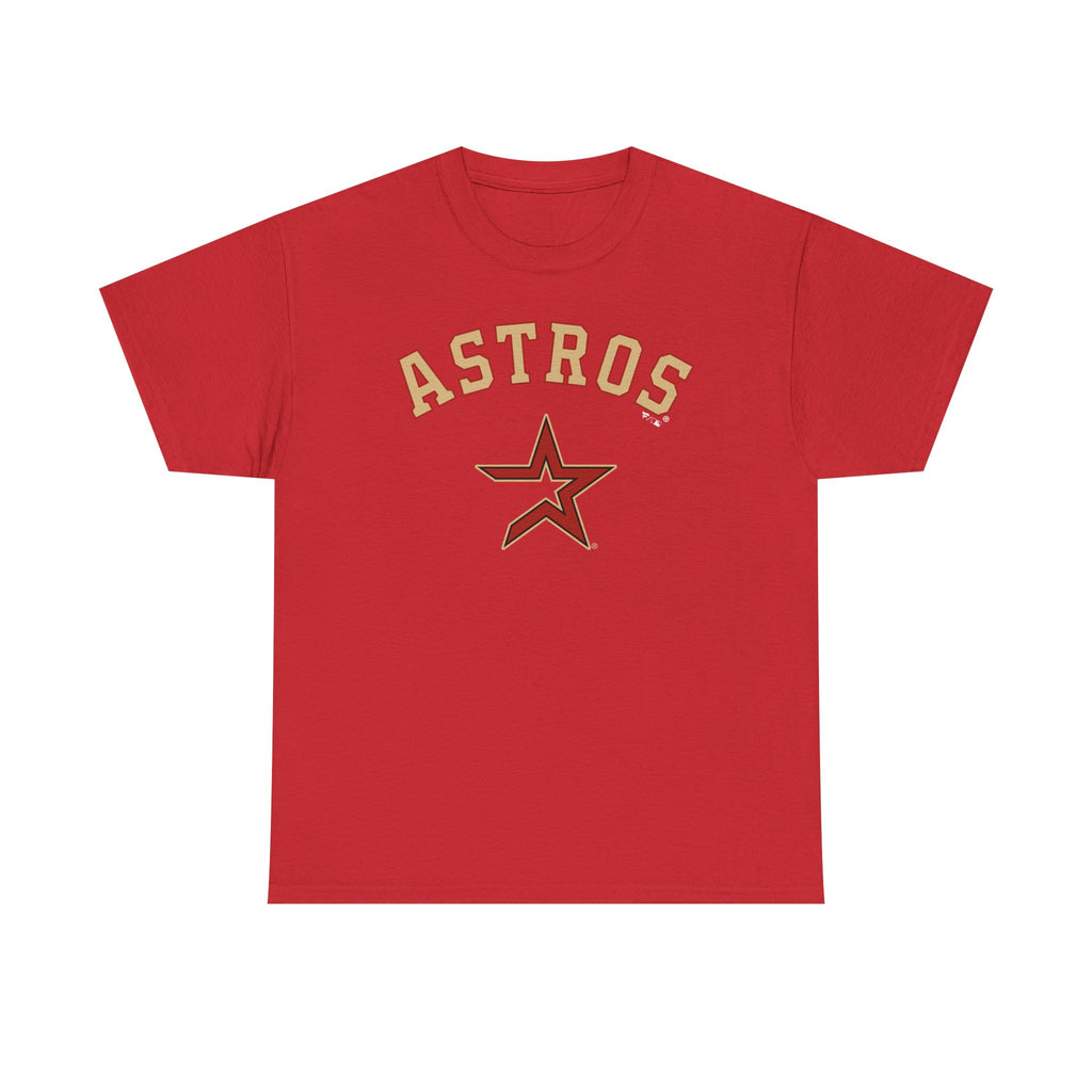 Vintage Astros Unisex Heavy Cotton Tee - Sports Graphic Shirt for Fans