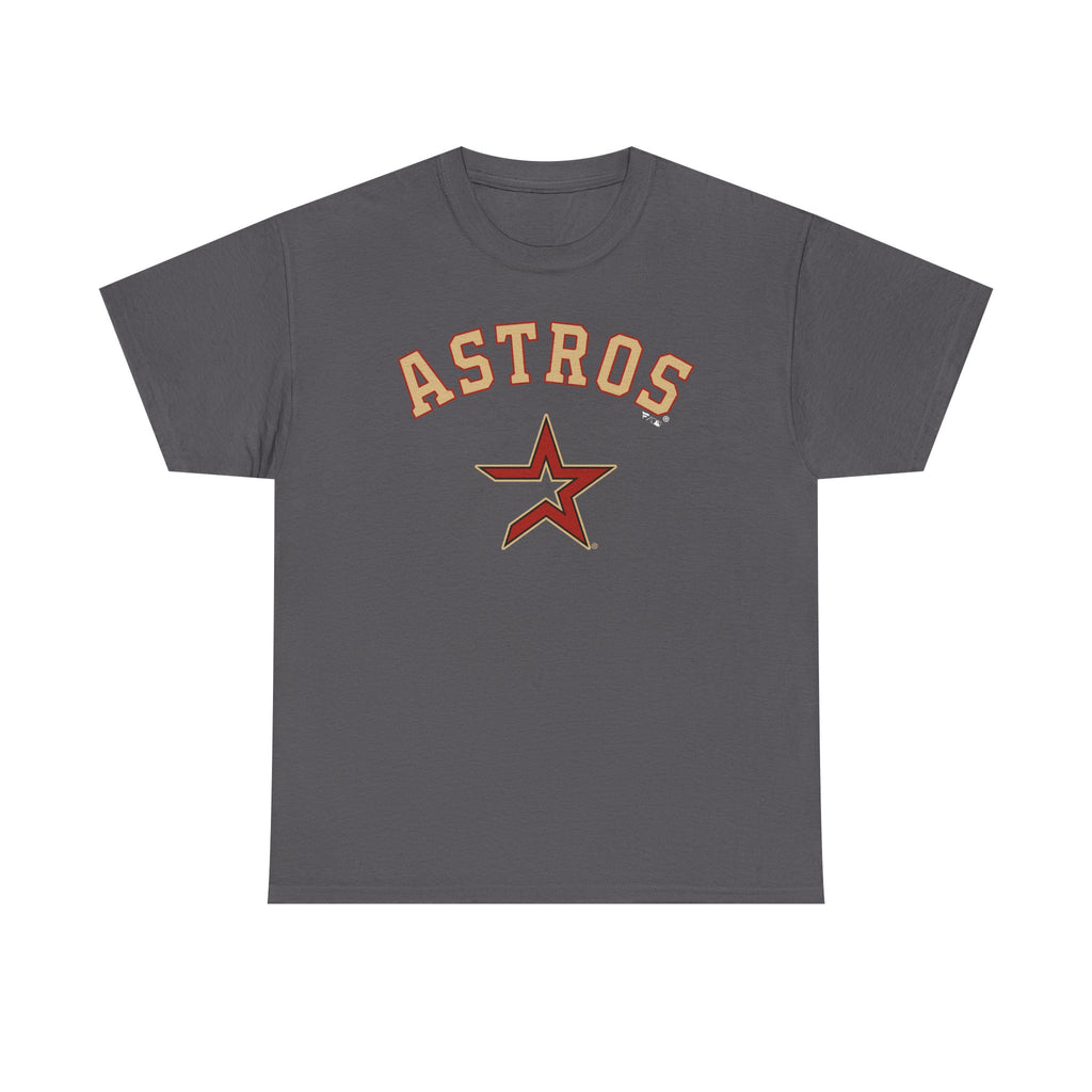 Vintage Astros Unisex Heavy Cotton Tee - Sports Graphic Shirt for Fans