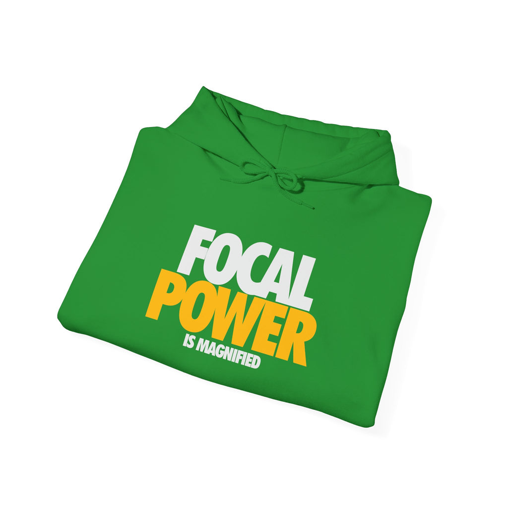 Focal Power Hooded Sweatshirt, Motivational Hoodie, Unisex Apparel, Casual Wear, Gift for Friends, Empowerment Clothing