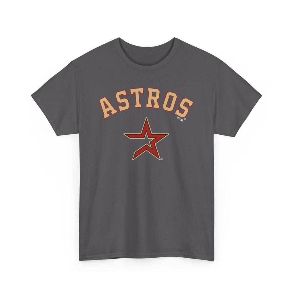 Vintage Astros Unisex Heavy Cotton Tee - Sports Graphic Shirt for Fans