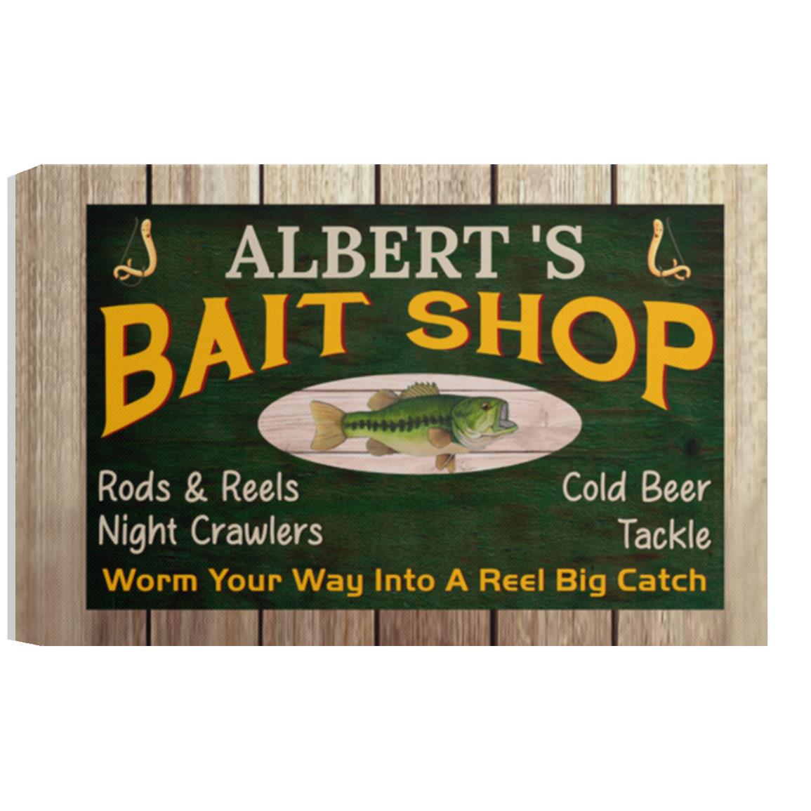 Albert's Bait Shop Canvas