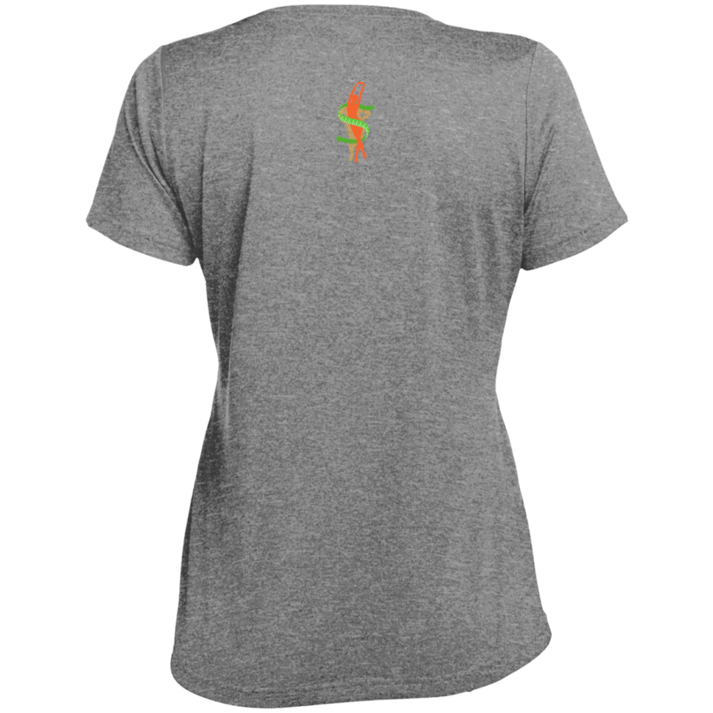 LST360 Ladies' Heather Scoop Neck Performance Tee