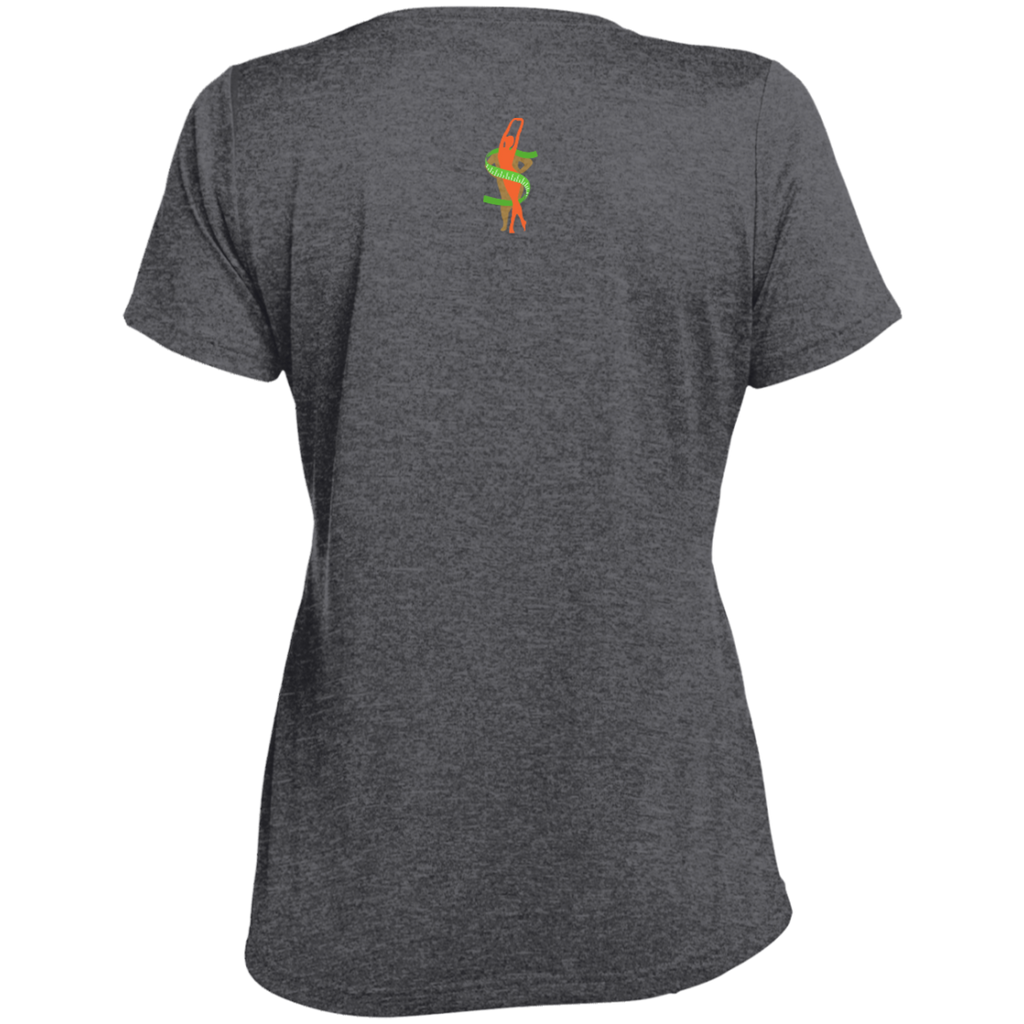 LST360 Ladies' Heather Scoop Neck Performance Tee