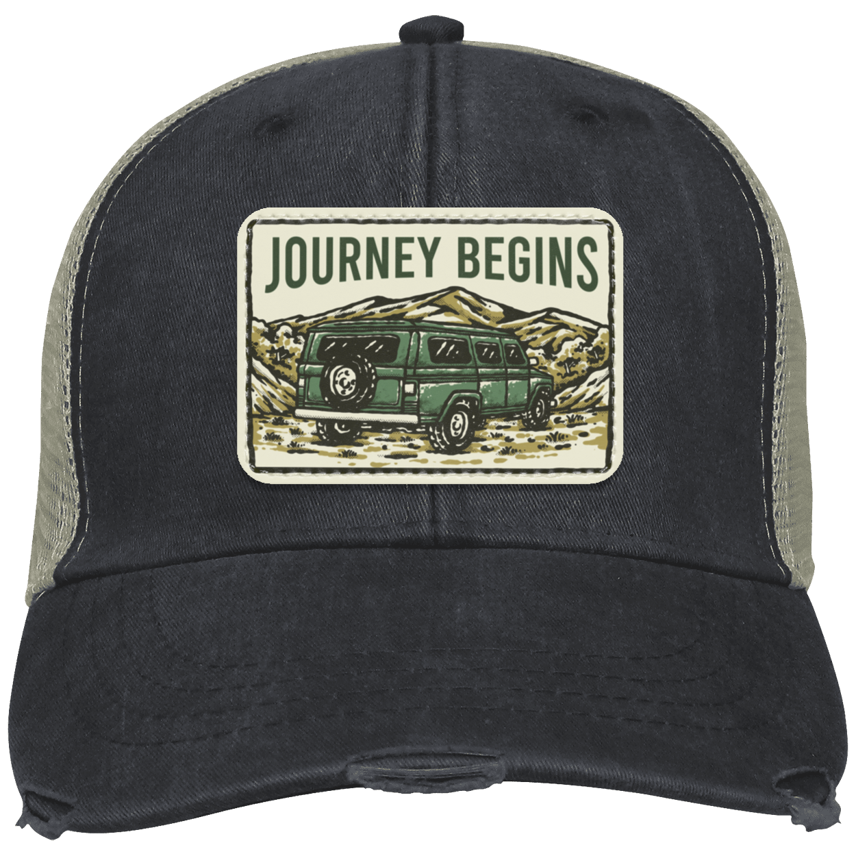 OL102 Distressed Ollie Cap - Patch