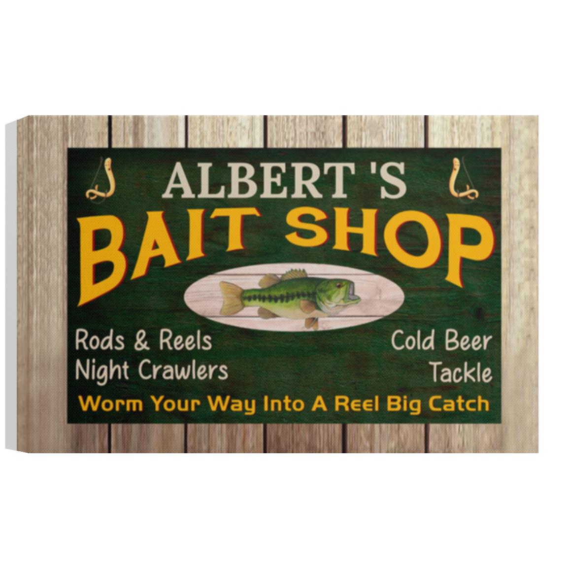 Albert's Bait Shop Canvas