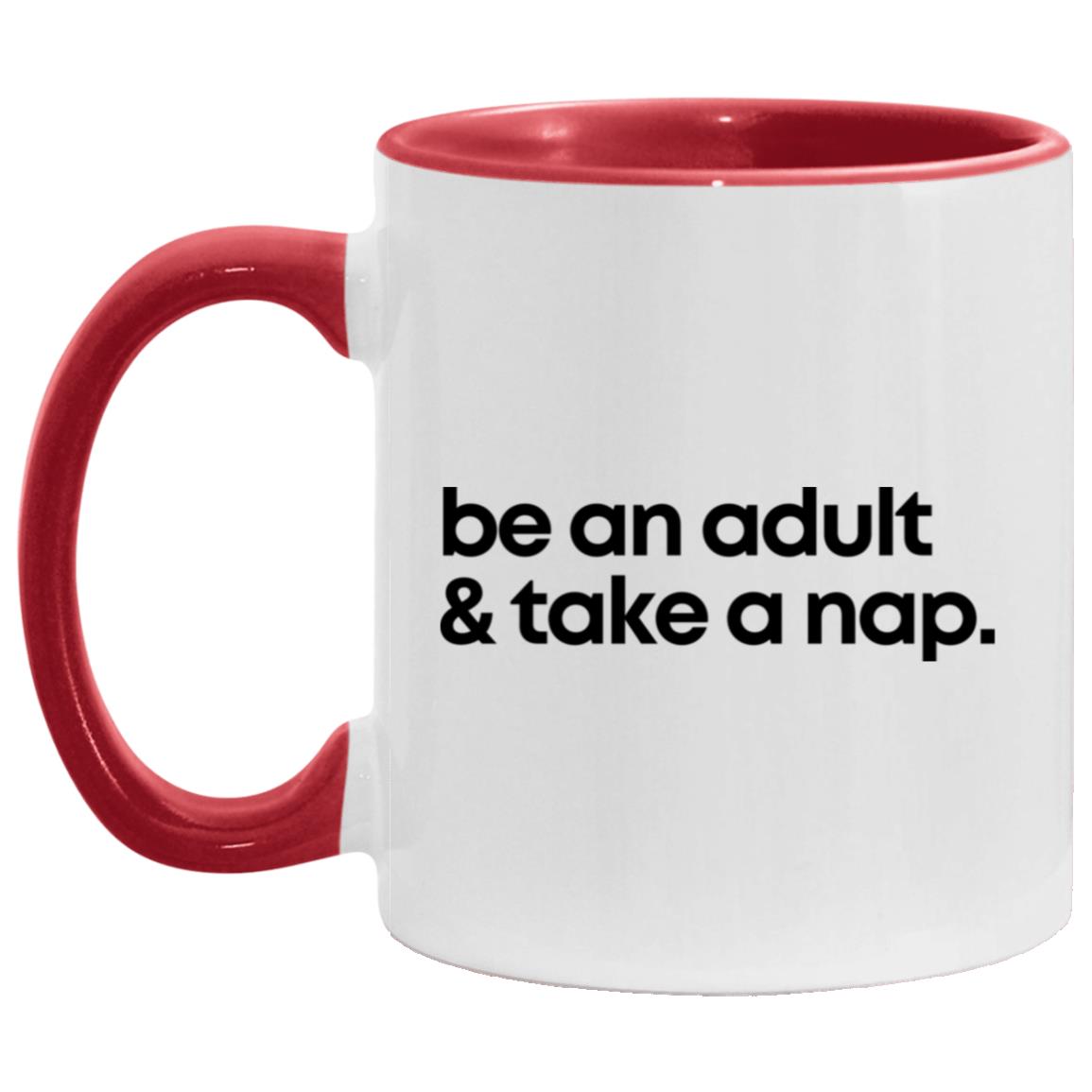 Red 11oz Accent Mug