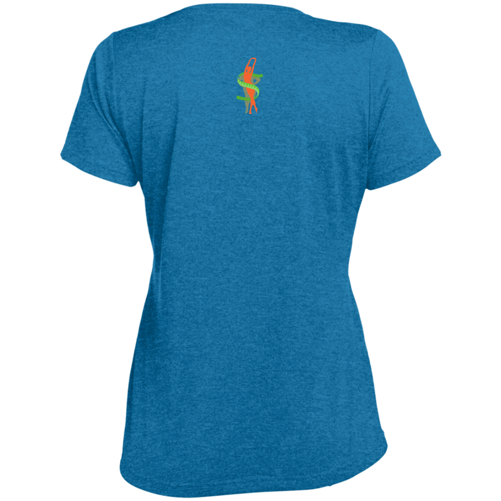 LST360 Ladies' Heather Scoop Neck Performance Tee