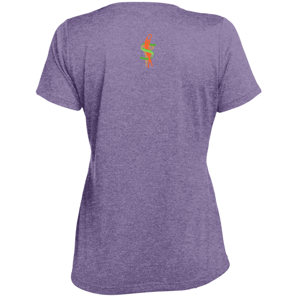 LST360 Ladies' Heather Scoop Neck Performance Tee
