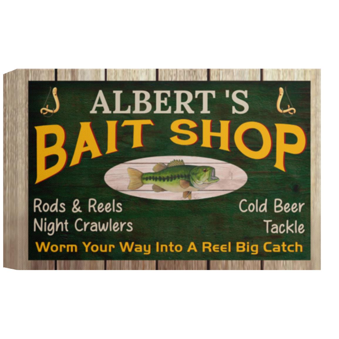 Albert's Bait Shop Canvas