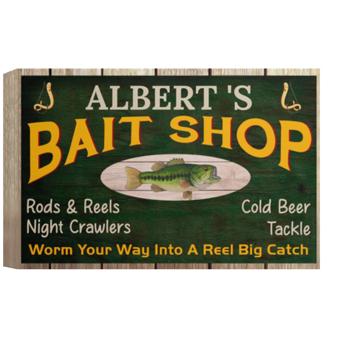 Albert's Bait Shop Canvas