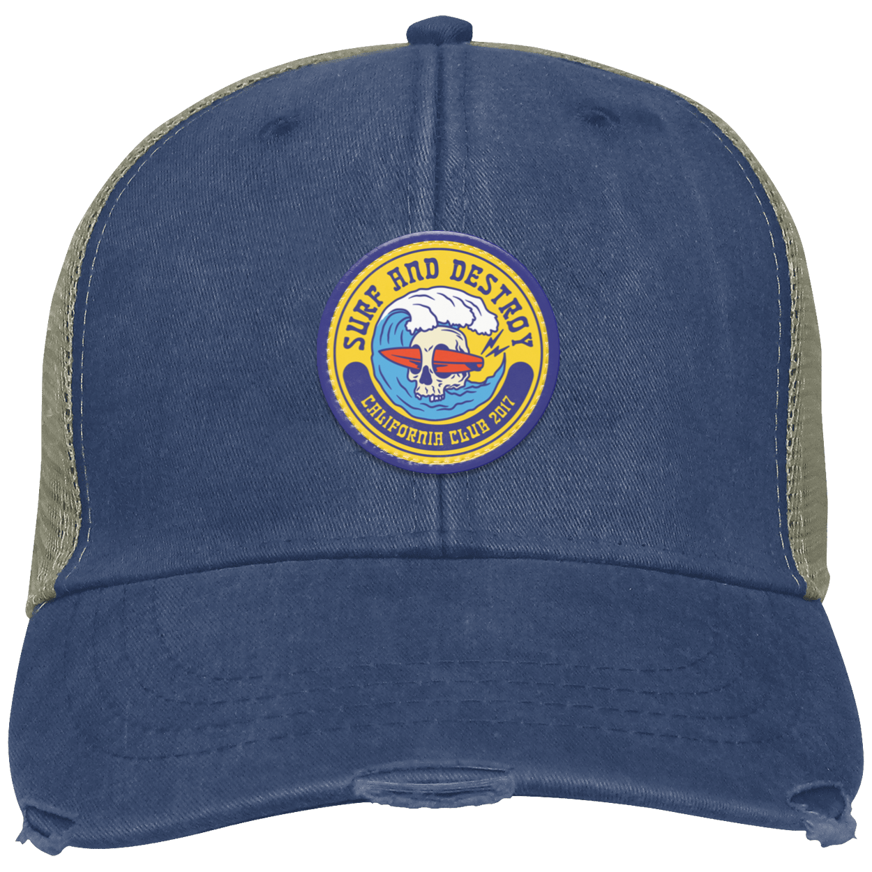 OL102 Distressed Ollie Cap - Patch