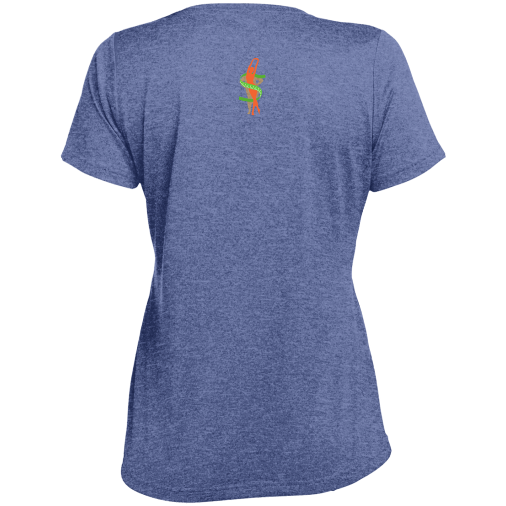 LST360 Ladies' Heather Scoop Neck Performance Tee