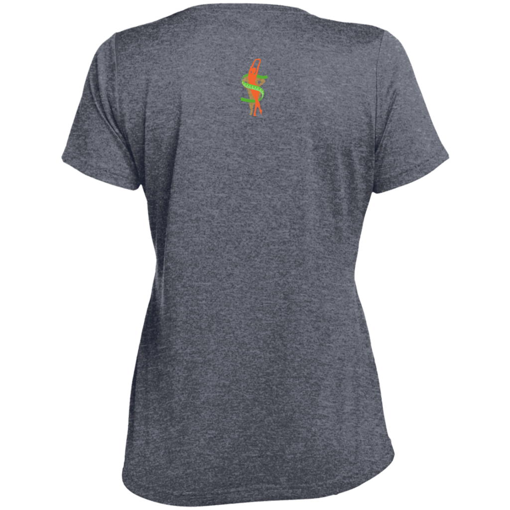 LST360 Ladies' Heather Scoop Neck Performance Tee