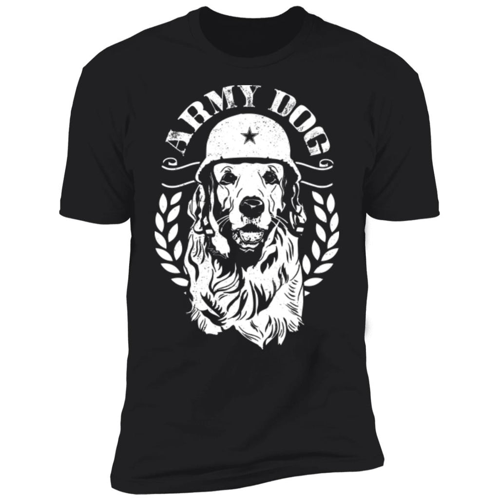Army Dog Premium Tee Woof Woof