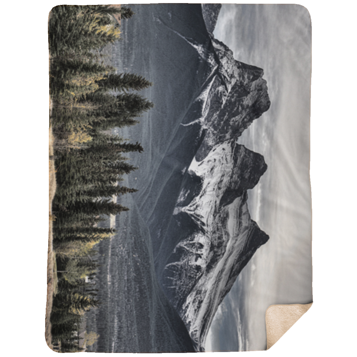 Rath Mountains Sherpa Blanket