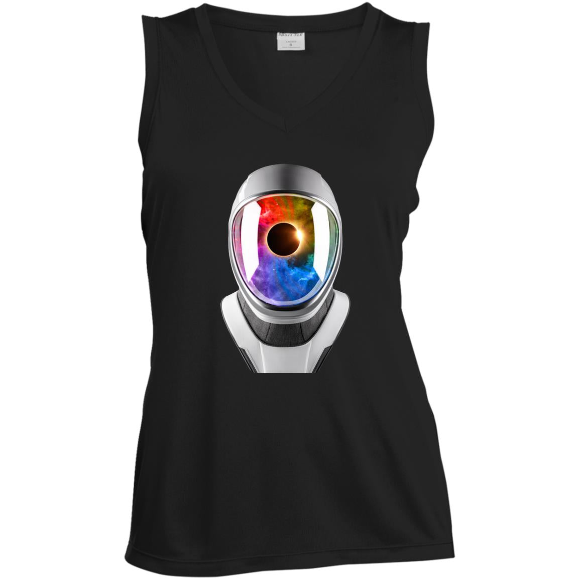 LST352 Ladies' Sleeveless V-Neck Performance Tee