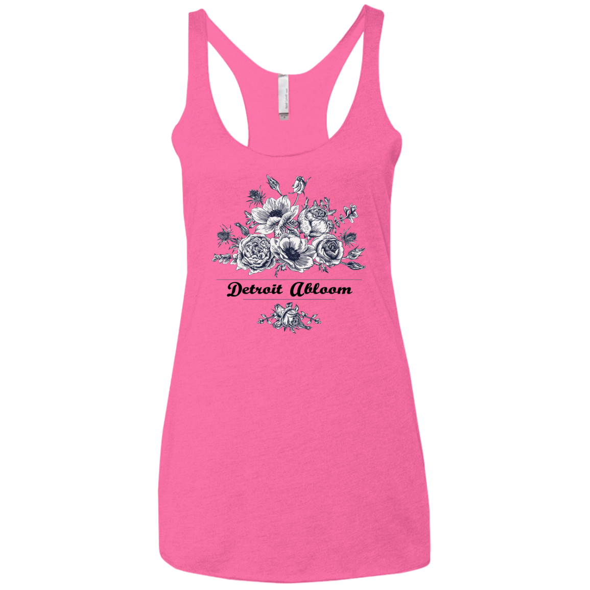 DetroitAbloomShirt NL6733 Next Level Ladies' Triblend Racerback Tank