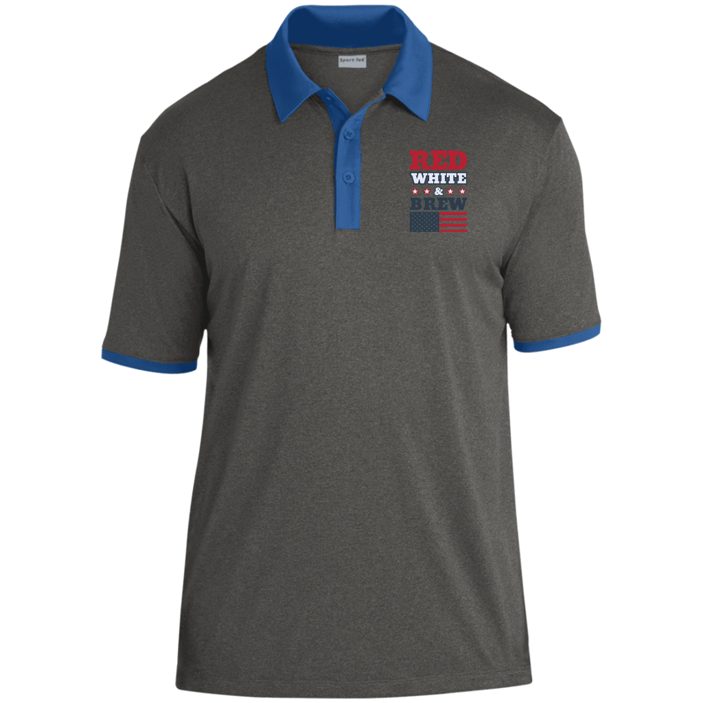 ST667 Sport-Tek Heather Contender Contrast Polo