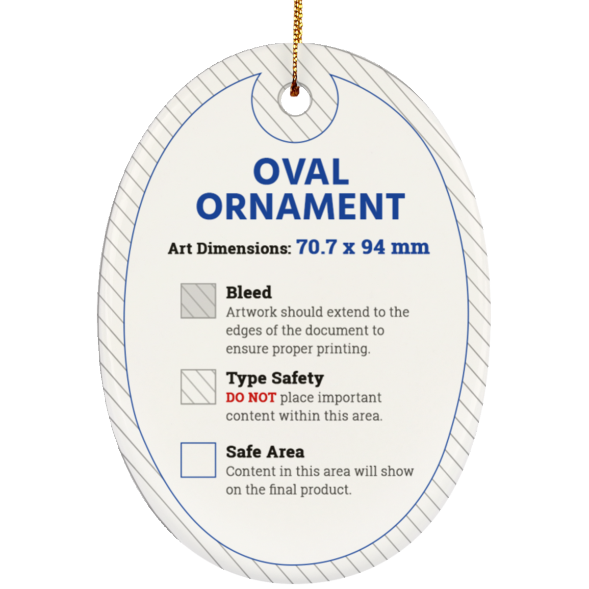 Assigned Oval Ornament