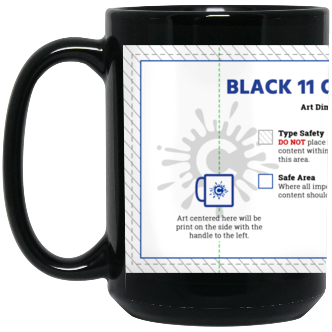 BM15OZ 15 oz. Black Mug