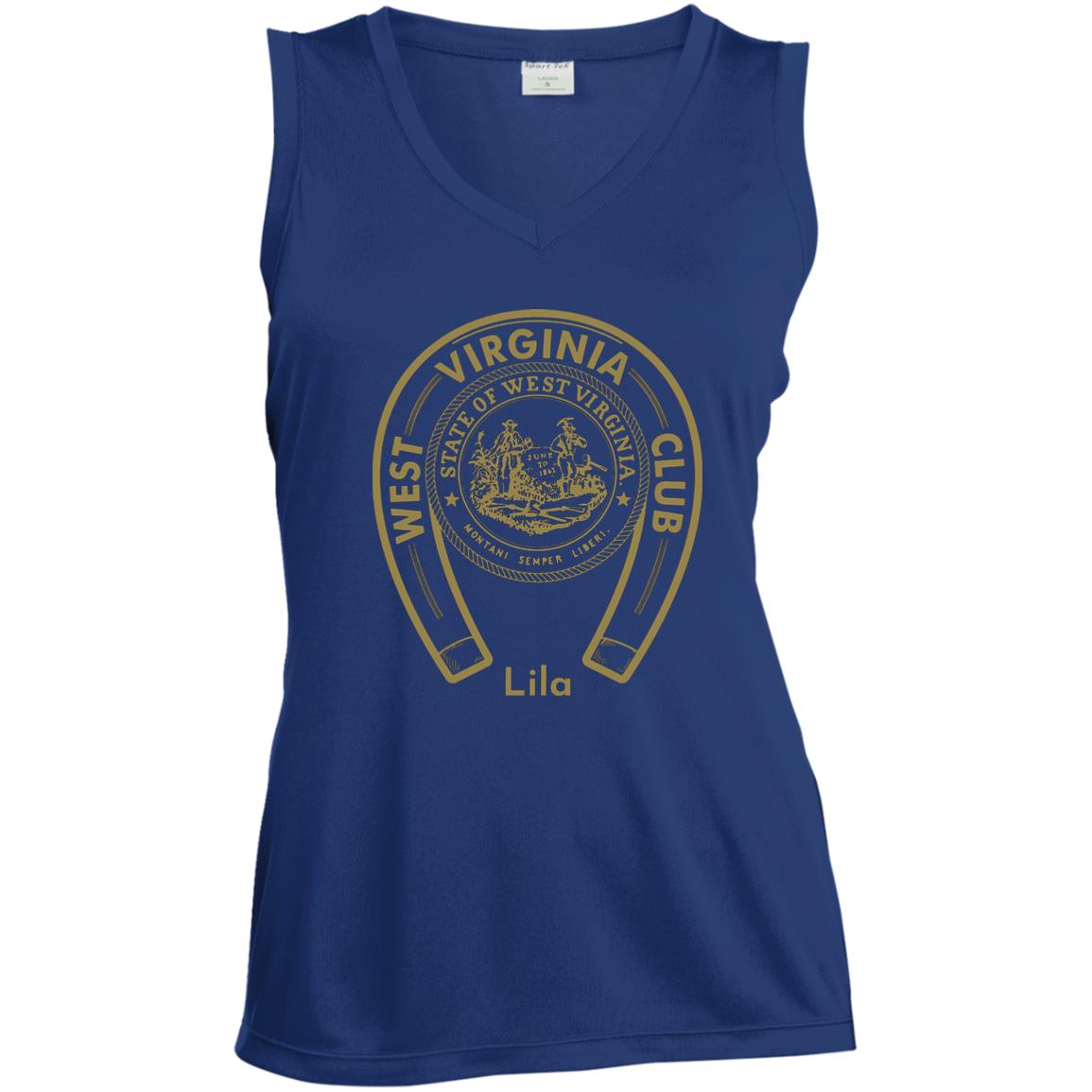 LST352 Ladies' Sleeveless V-Neck Performance Tee