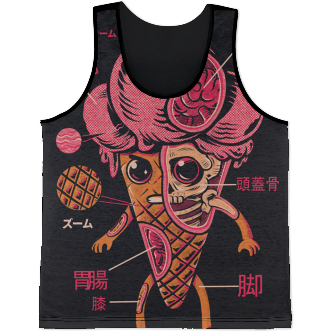 Ice Cream Dye-Sub All Over Tank Top
