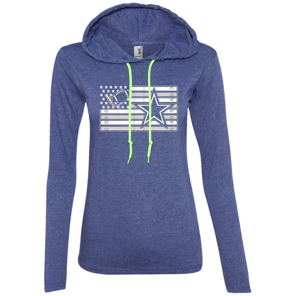 V4  Ladies LS T-Shirt Hoodie