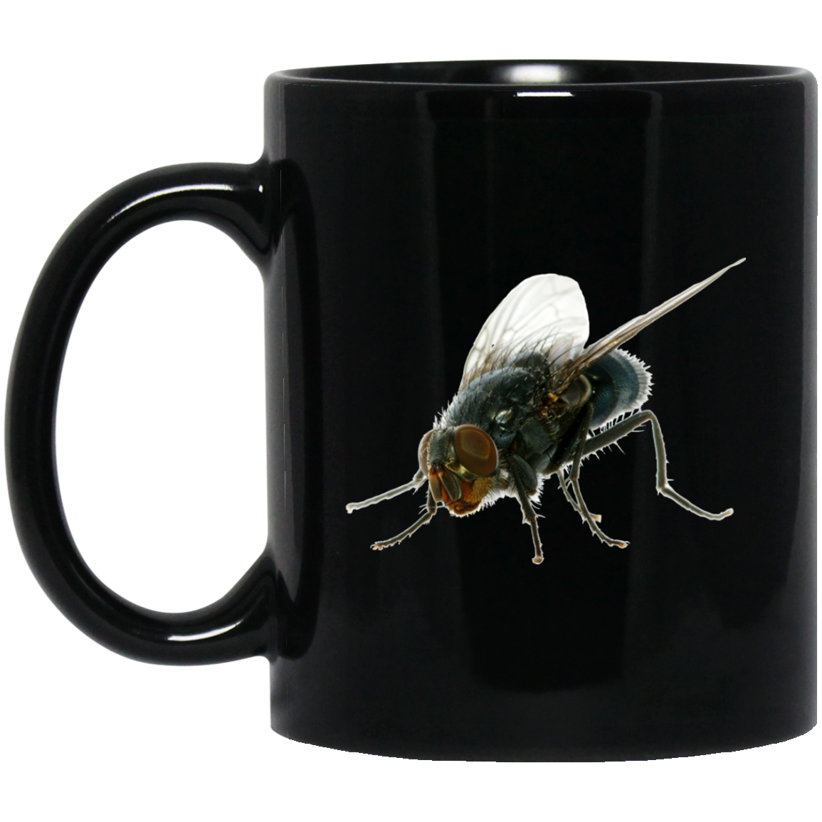 Fly 11 oz. Black Mug