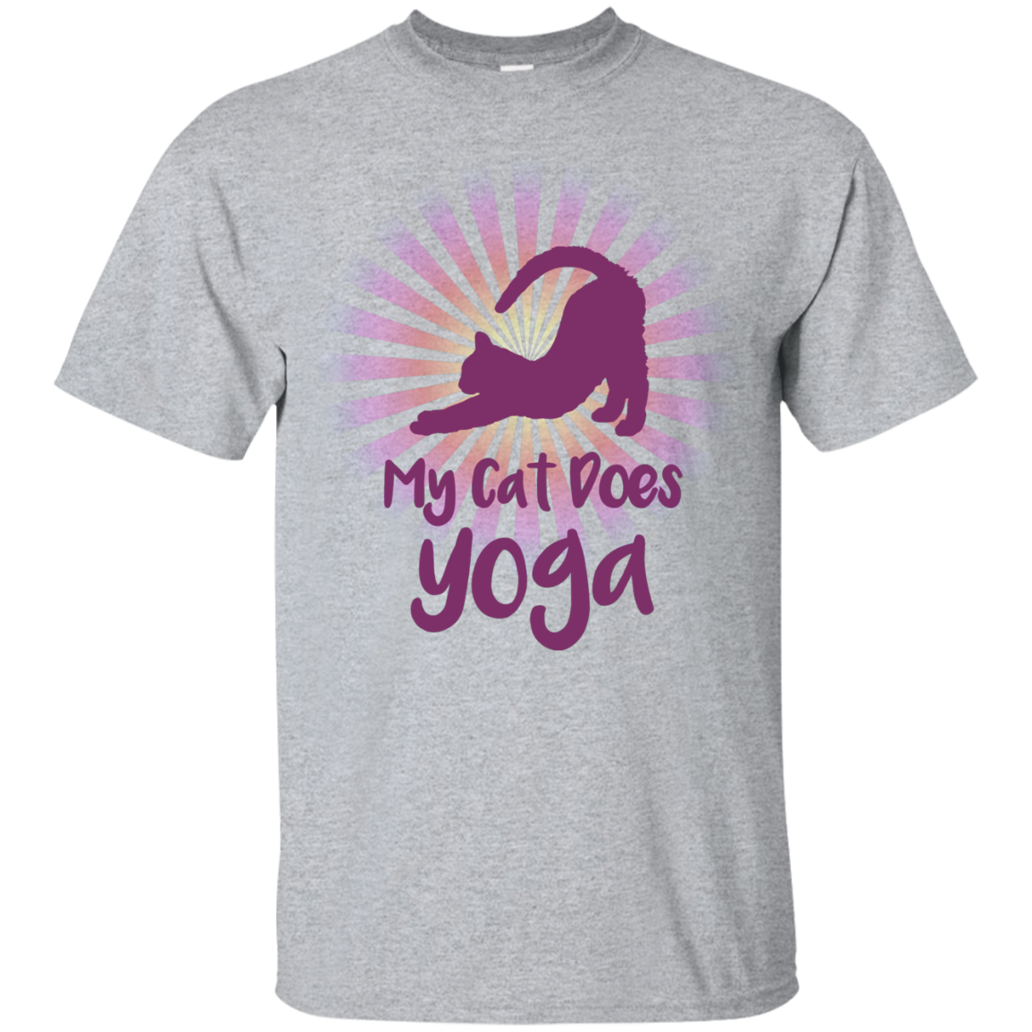 my cat does yoga G200 Gildan Ultra Cotton T-Shirt