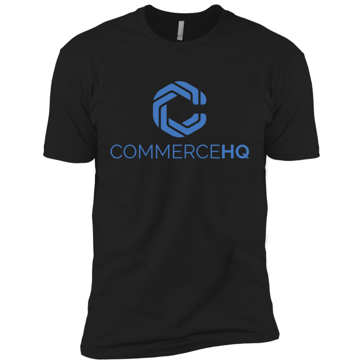 chq logo blue NL3600 Next Level Premium Short Sleeve T-Shirt