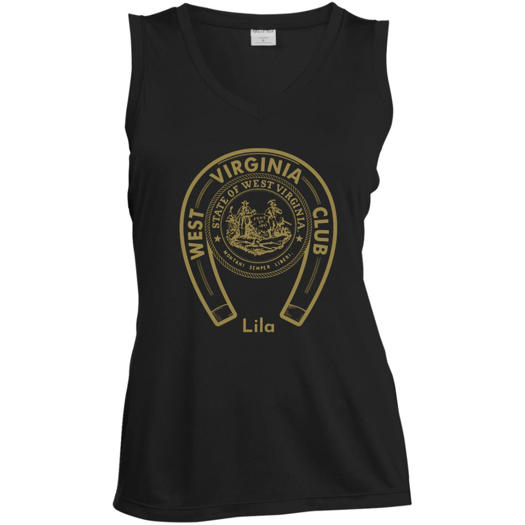 LST352 Ladies' Sleeveless V-Neck Performance Tee