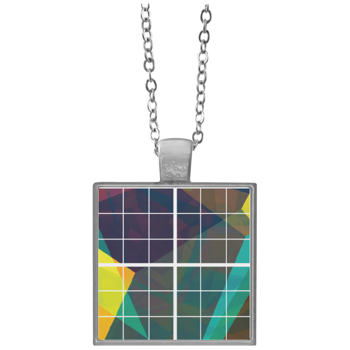Square Necklace bulk - Grid - do not trim  Square Necklace
