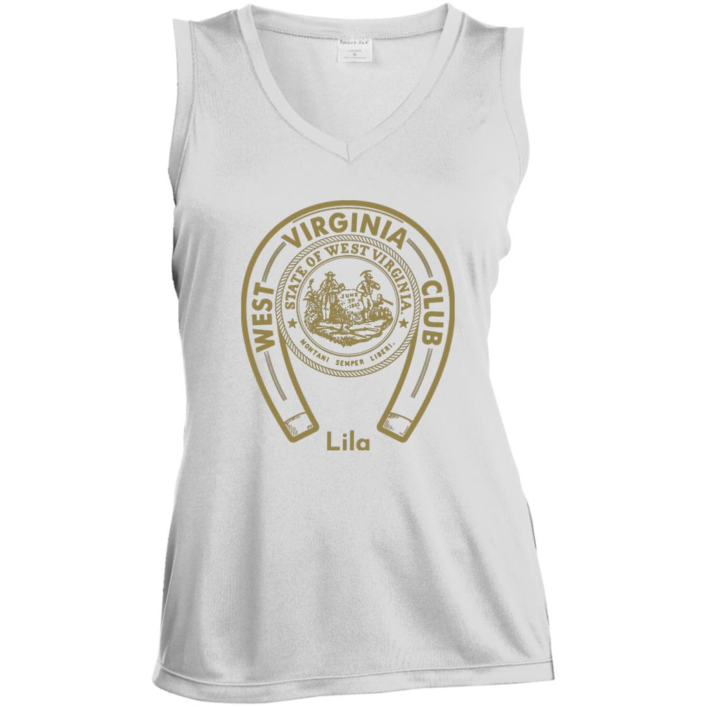 LST352 Ladies' Sleeveless V-Neck Performance Tee