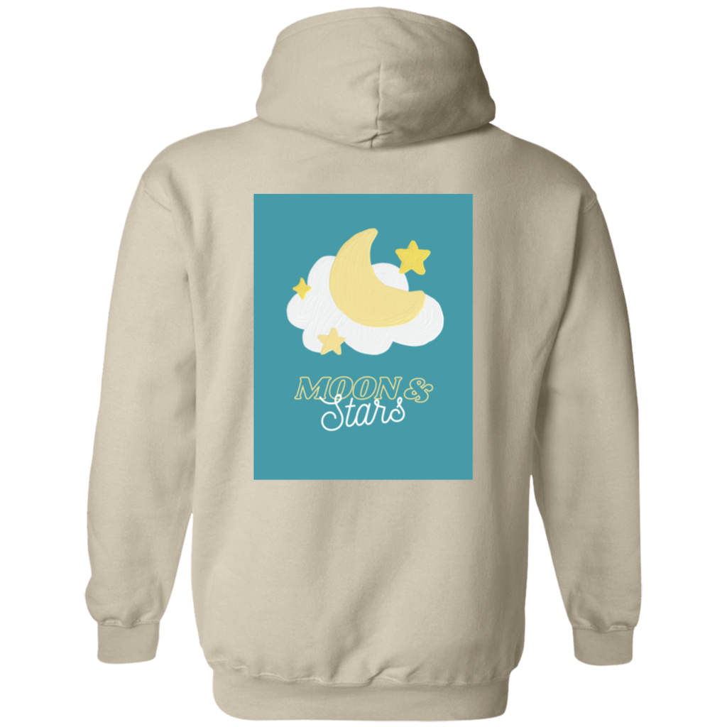 Moon and Star Back Print  Hoodie